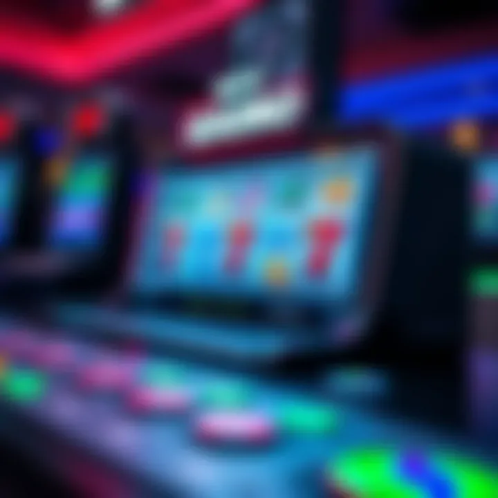 Illustration showcasing the technological advancements in online slot gaming