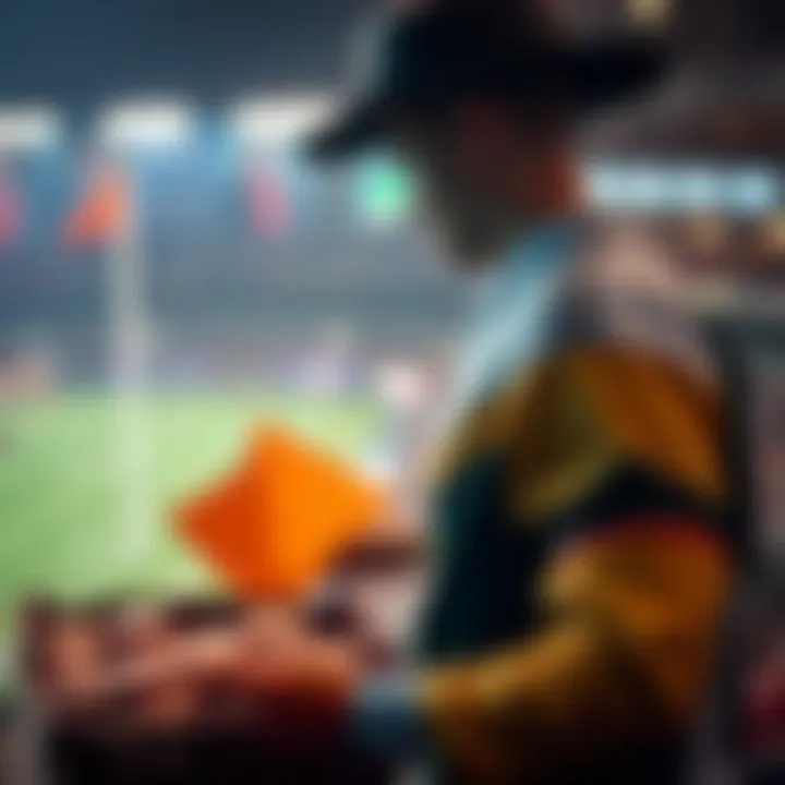 A visual representation of responsible betting information related to live sports events