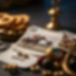 Detailed elements of a horse racing card