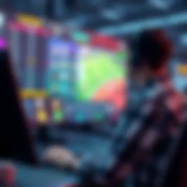 Virtual betting site interface showcasing user engagement